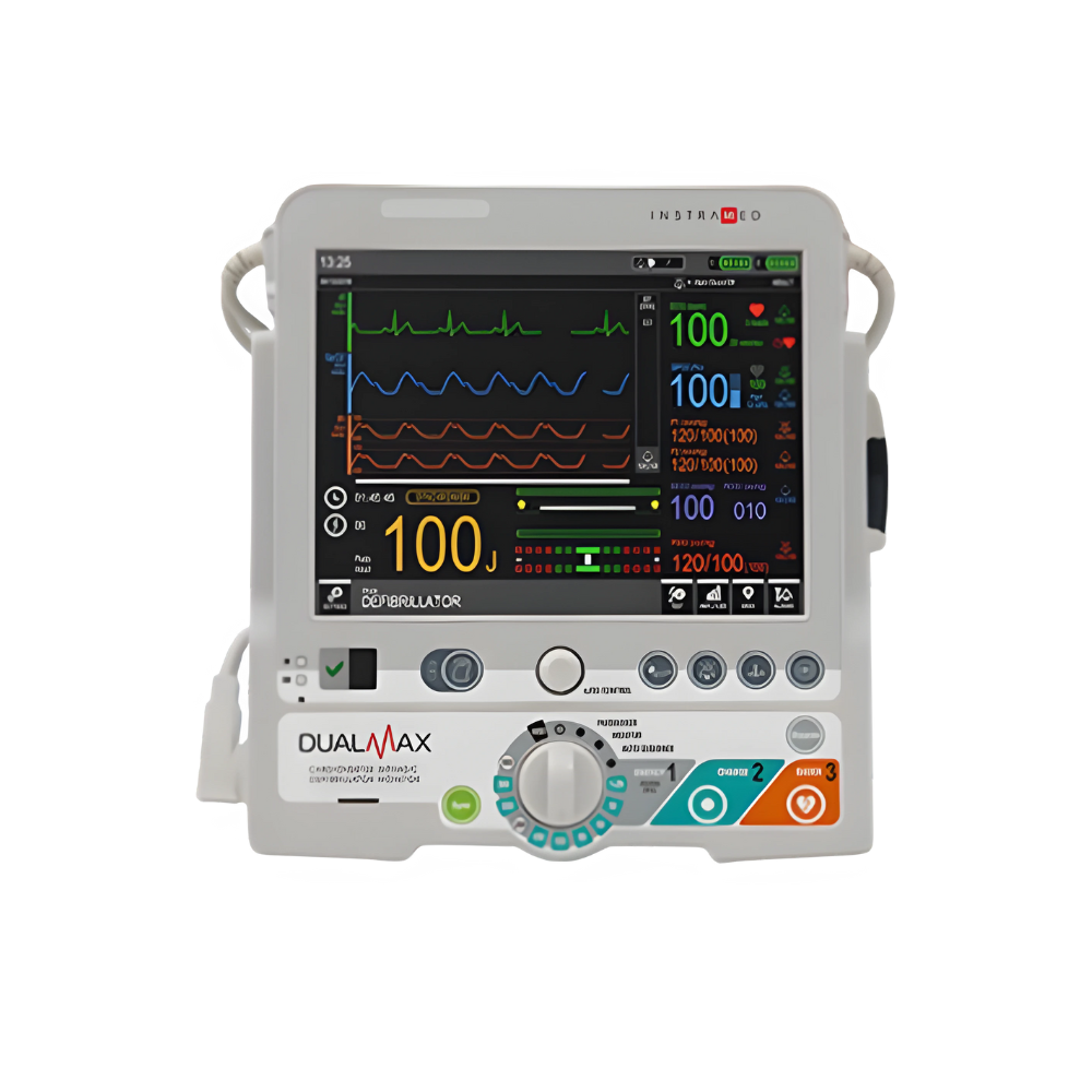 Instramed Dualmax Cardioverter Biphasic Defibrillator Front