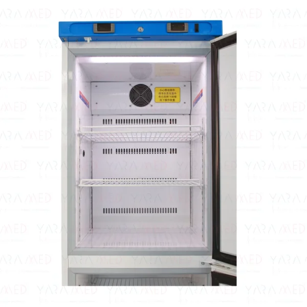 YaraMed 2°C~8°C-25°C Medical Refrigerator, Freezer Door Open