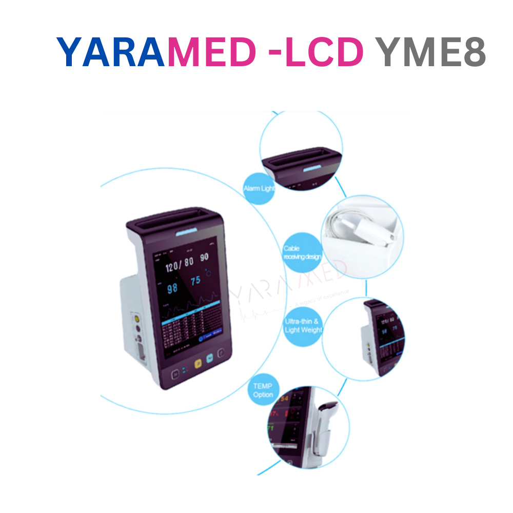 Yara Med Vital Sign Patient Monitor YM-E8 LCD