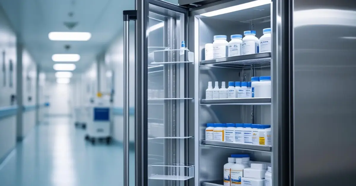 Medical refrigerators protect vaccines, medicines, and blood by maintaining strict temperatures, ensuring safety and efficacy in healthcare environments.